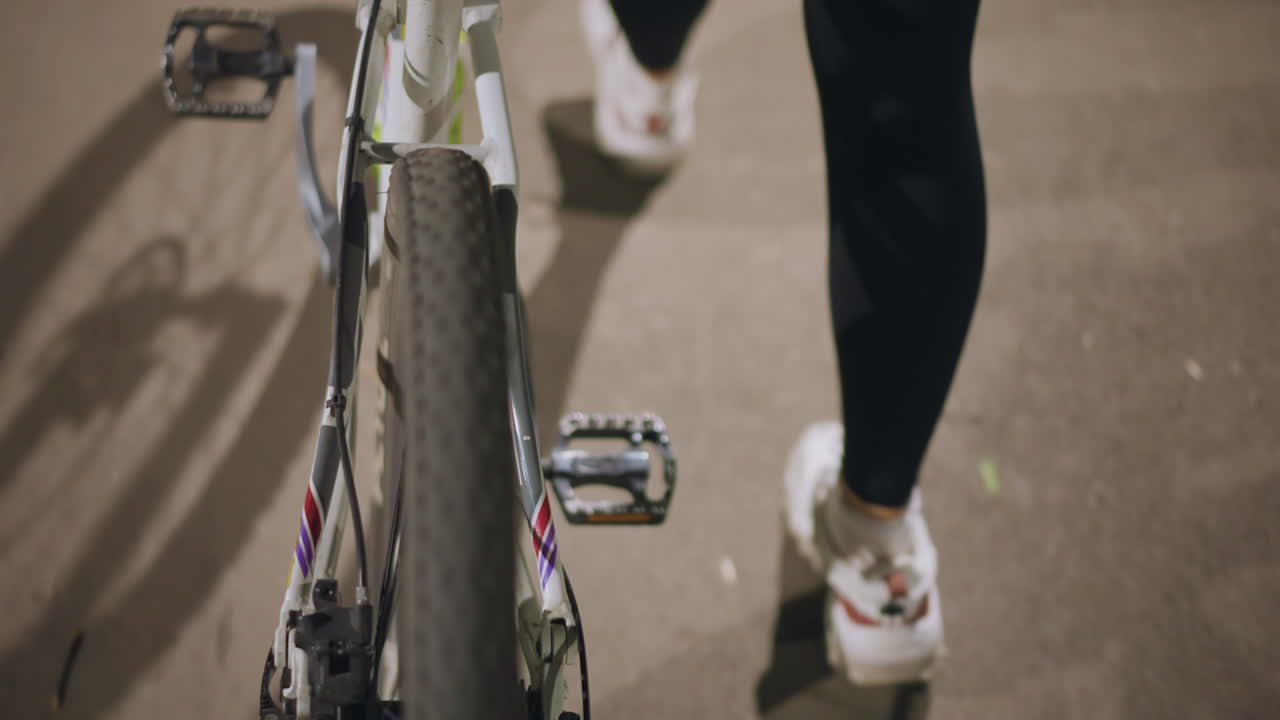 Nighttime City Travel With Glowing Sidewalks, Evening Excursion Through Lively Streets Illuminated By Streetlights, Vivid City Journey During Night Hours With Moving Wheels And Bright Streetlamps