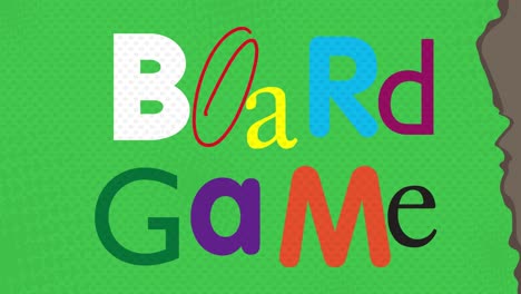 letras macro aleatorias animación de stop motion con texto de juego de mesa al final.