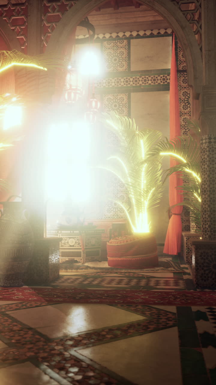 전통적인 장식과 건축으로 모로코 인테리어 디자인