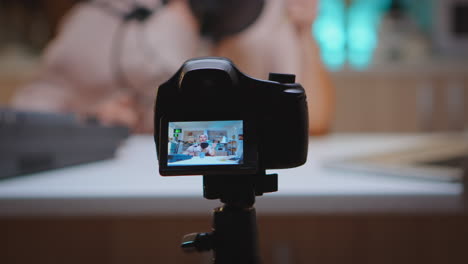 haciendo producción de vlog