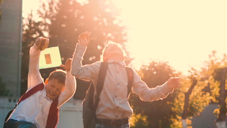 young-guy-silhouette-throws-up-books-and-friend-falls-down