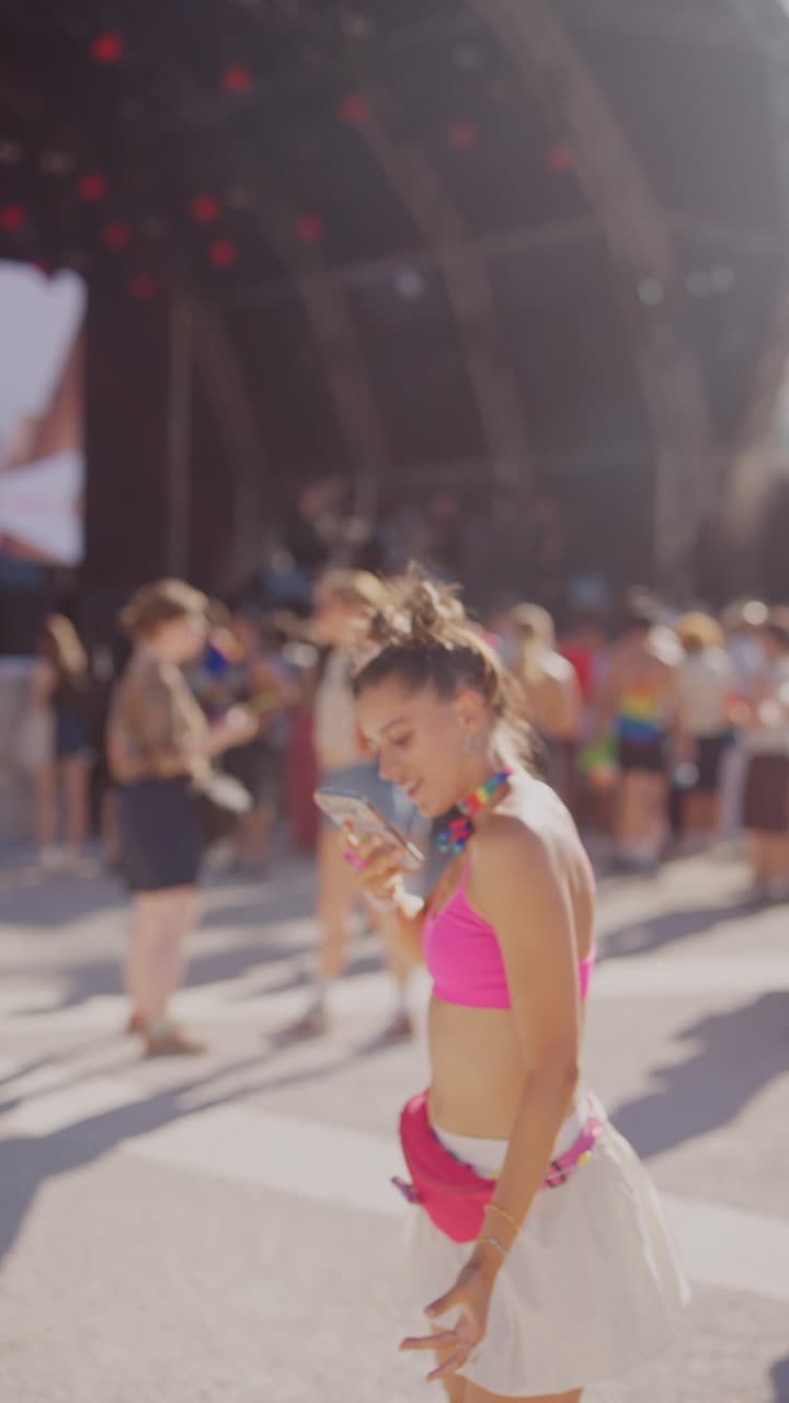 Woman at a Music Festival