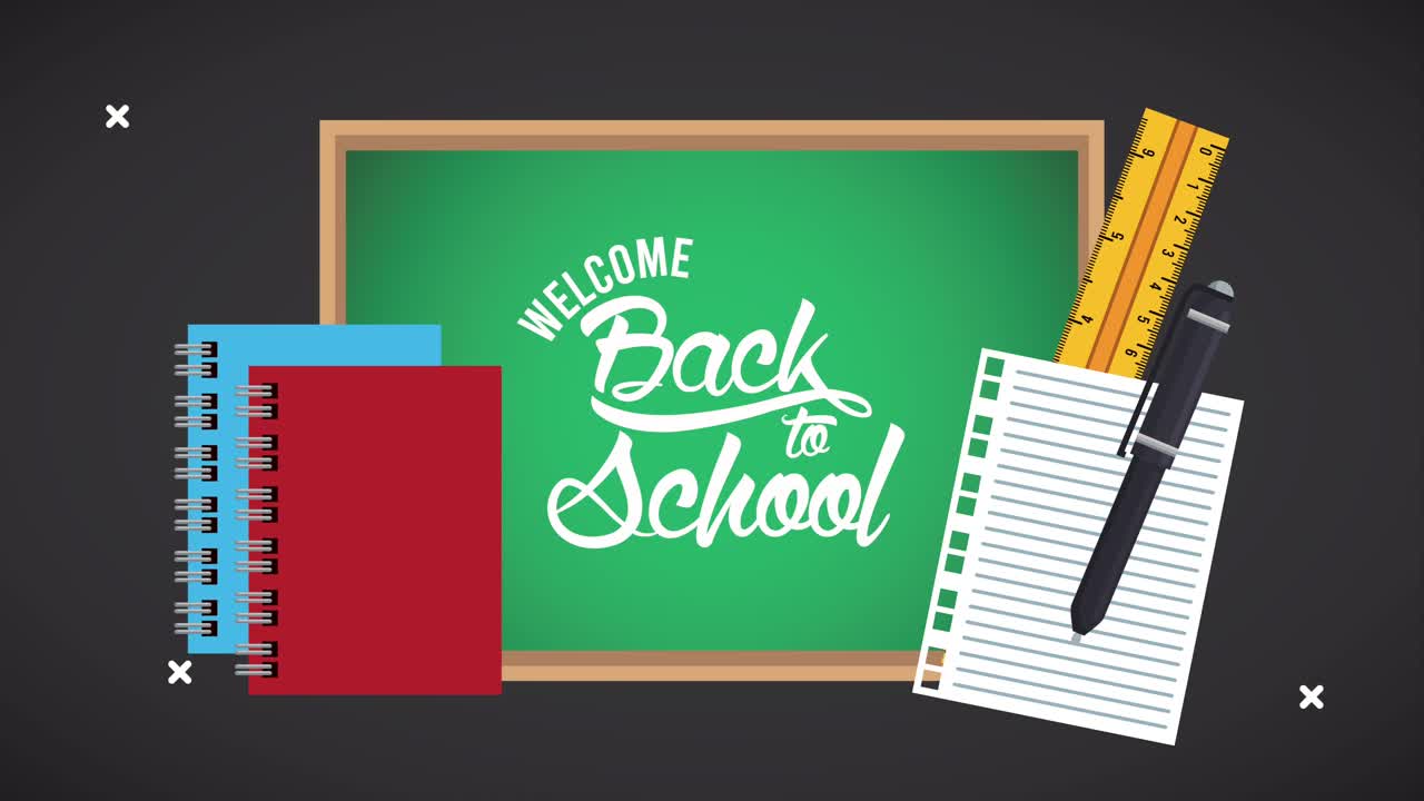 학교로 돌아가는 시간은 재료와 함께 칠판에 글자를 쓰는 것입니다.