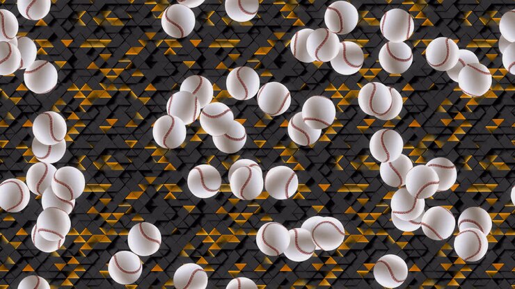 Baseball loop tile background Technical Swirling