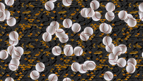 el fondo de los azulejos del bucle de béisbol girando técnicamente