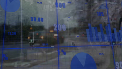 Animación-Del-Procesamiento-De-Datos-Sobre-El-Paisaje-Urbano