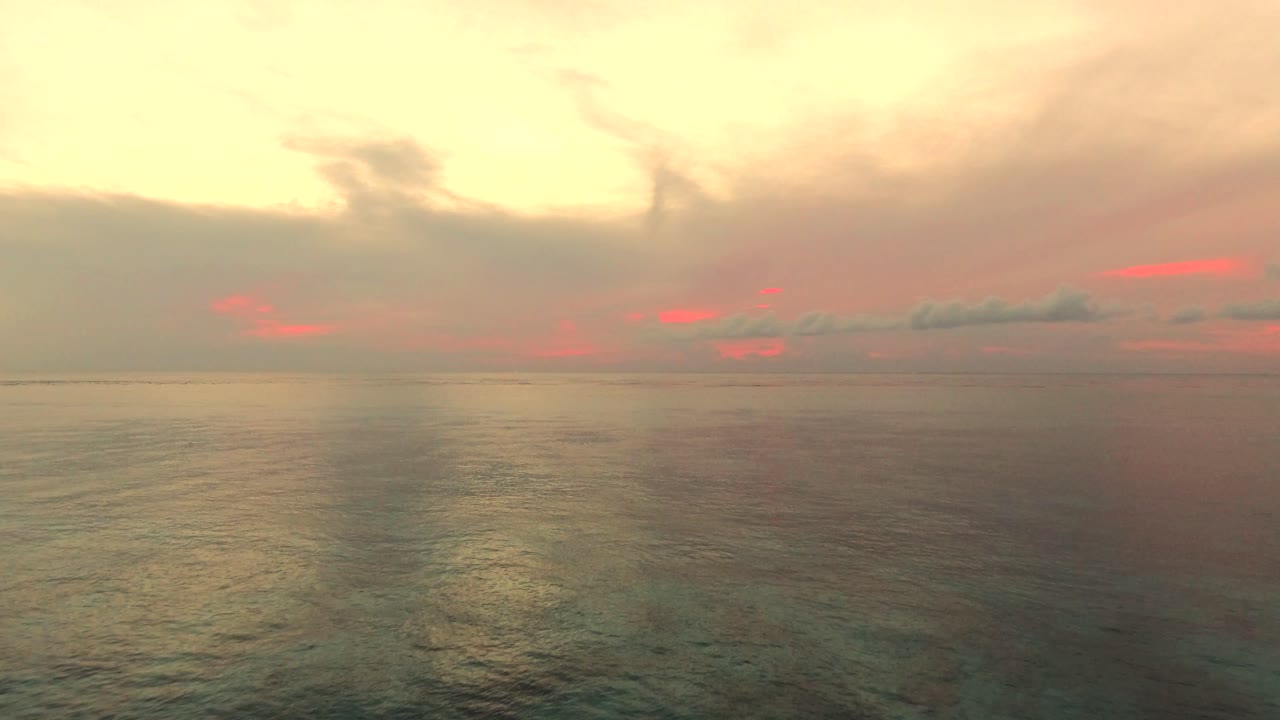 Beautiful Sunset over Calm Ocean