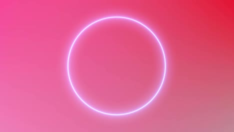 abstract neon circle loop motion background