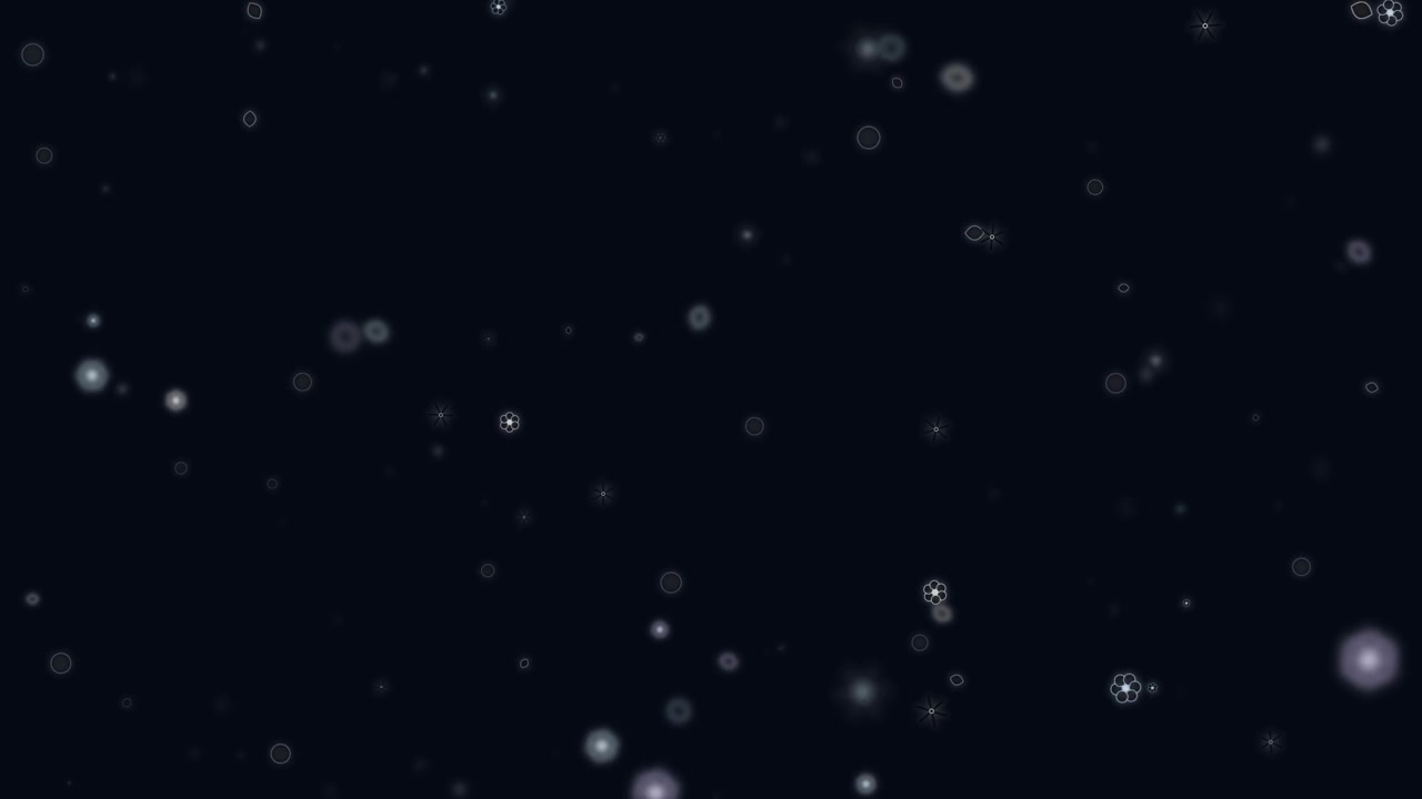 Abstract Motion Background with Floating Glowing Particles