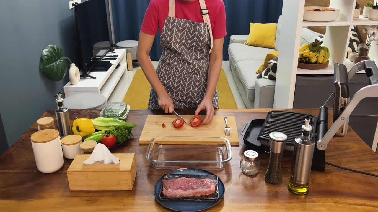 la preparación de alimentos en el hogar
