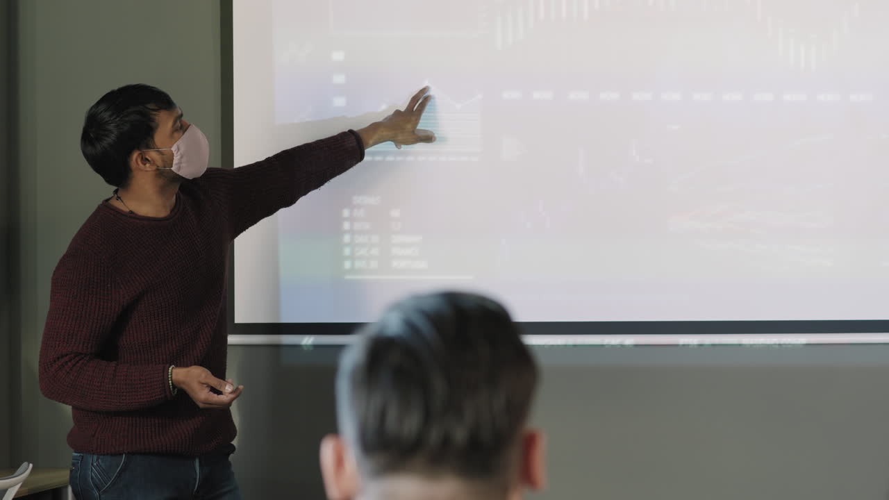 Business Presentation with Audience