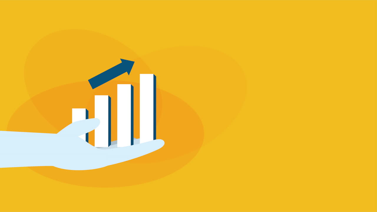 barras estadísticas con flecha hacia arriba