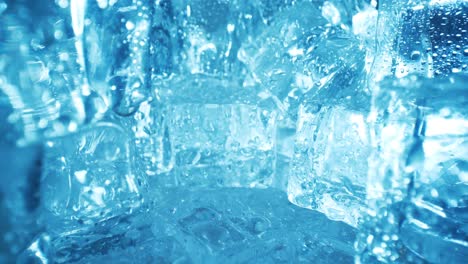 ice cubes closeup, abstract background.