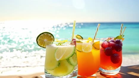 summer beach drinks