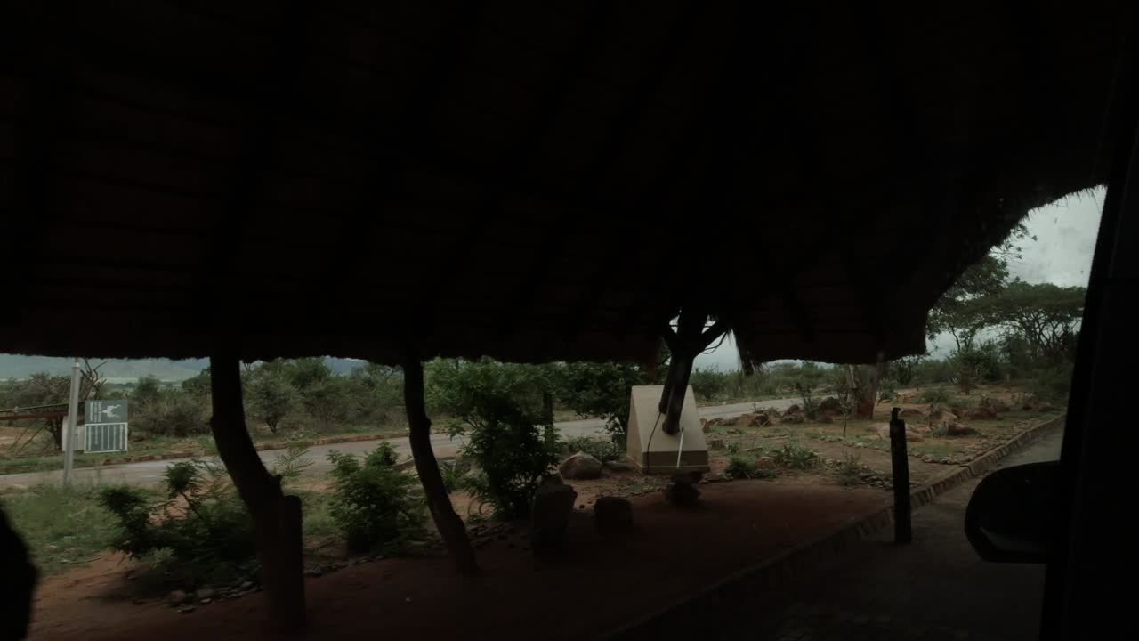 African Female Security Holding Papers at a Checkpoint Land Boarder in South Africa Kruger National Park