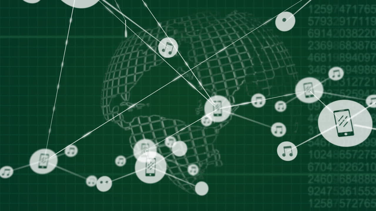 디지털 글로브와 함께 움직이는 커 ⁇ 터와 디지털 데이터