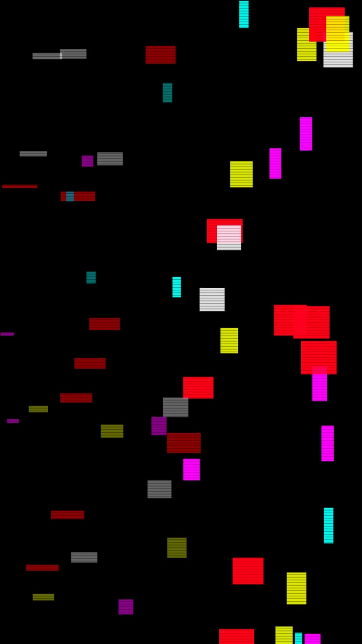 Abstract Digital Glitch Animation with Flashing Geometric Shapes and Lines