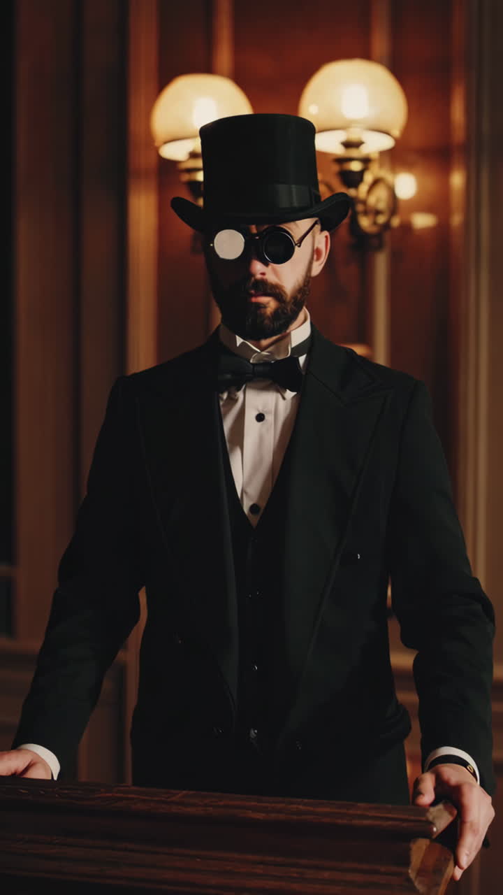 Man in vintage style suit