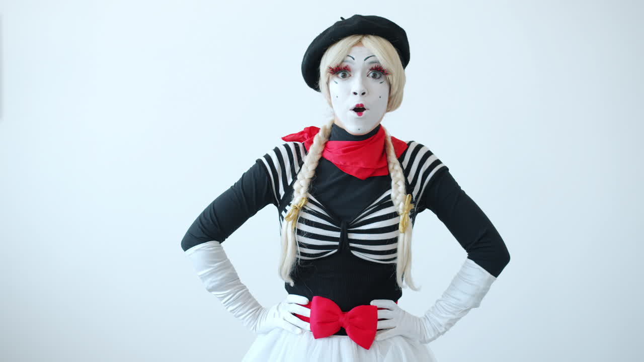 Mime Artist Performing