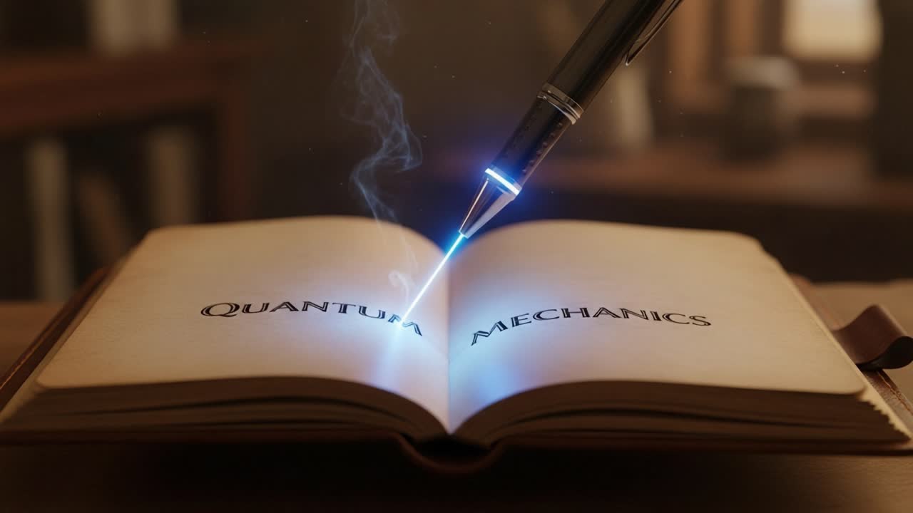 A Visual Exploration of Quantum Mechanics: From Inspiration to Understanding - The Journey of Knowledge in a Captivating Scene