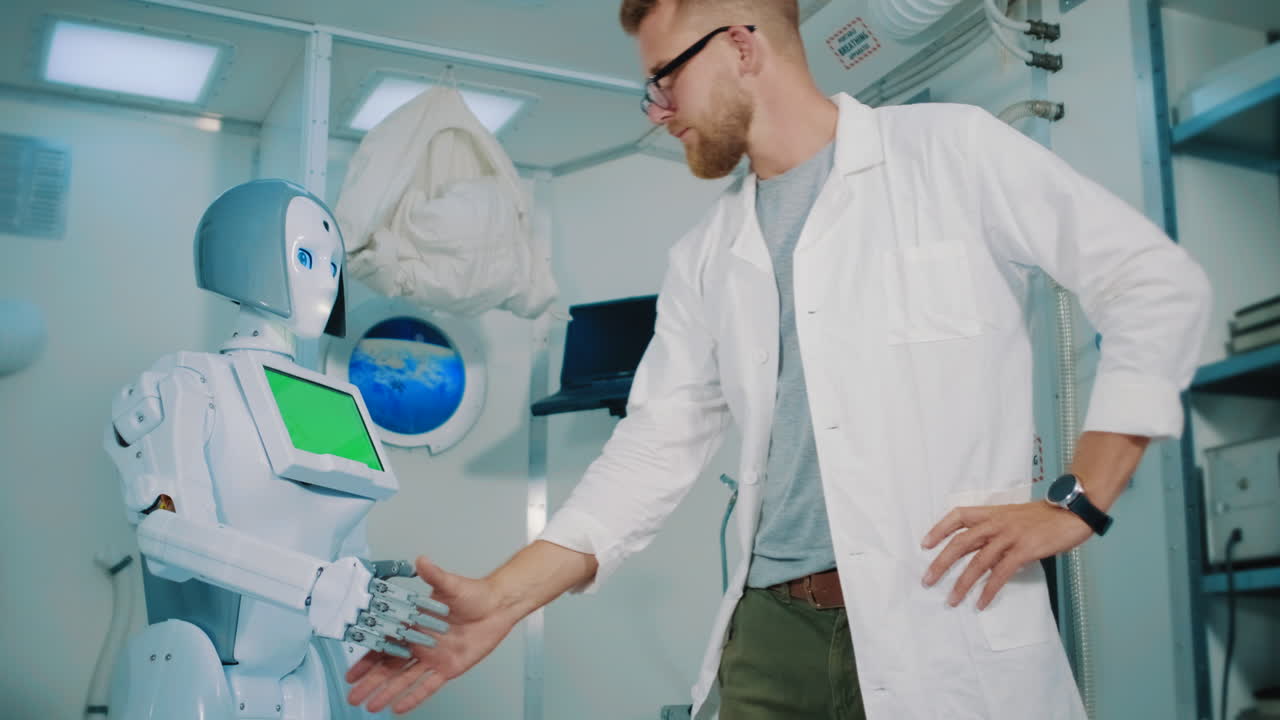 colaboración entre científicos y robots