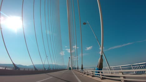 driving on the rio–antirrio bridge