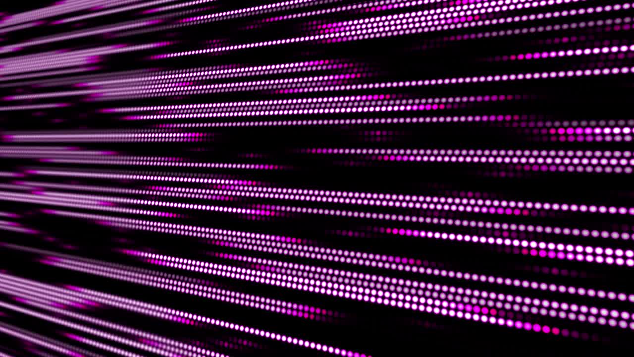 Animazione a punti. Linea cyber. Motion graphics.