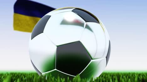 looping soccer ball wales vs. ukraine
