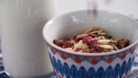 Breakfast-cereals-with-dried-fruits-in-a-bowl-4k