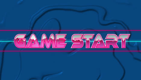 animación del inicio del juego en el espacio abstracto digital