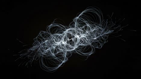 a captivating display of dynamic light patterns, where entangled lines create a mesmerizing visual experience full of movement and elegance