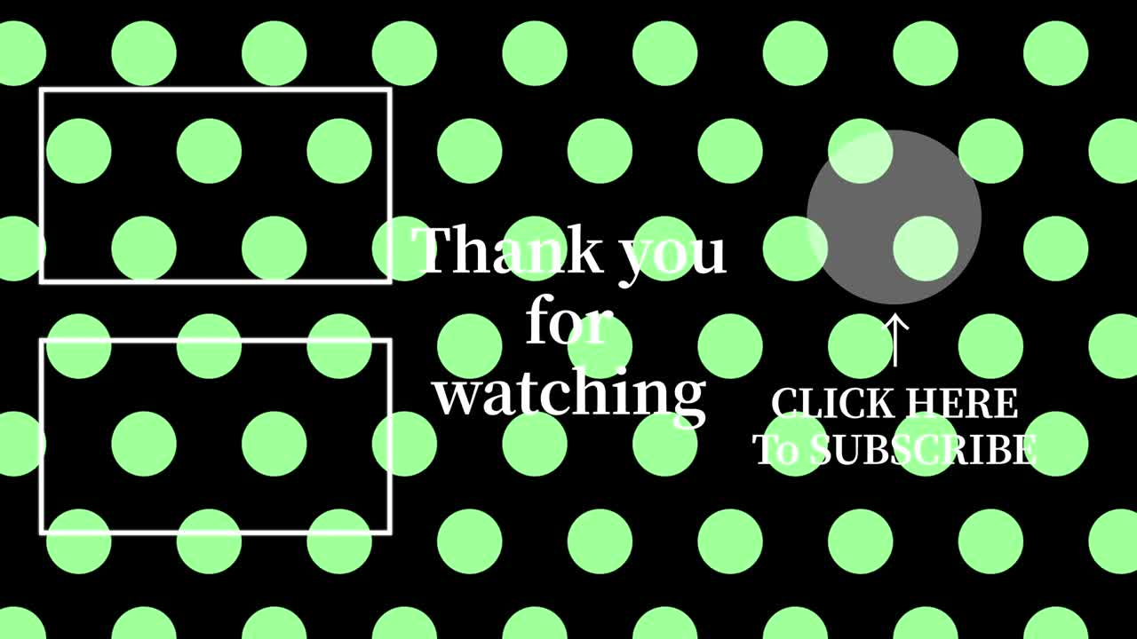 작은 점 배경 엔드 카드 엔딩 스크린 모션 그래픽