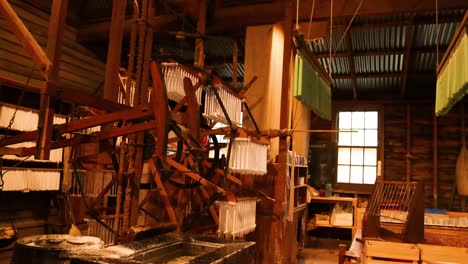 traditional candle making process in a workshop