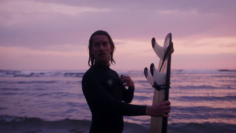 surfer at sunset