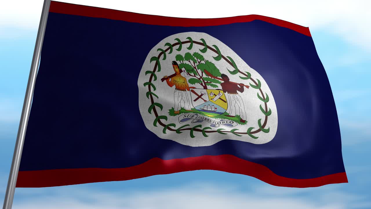 Bandera de la República de Belice