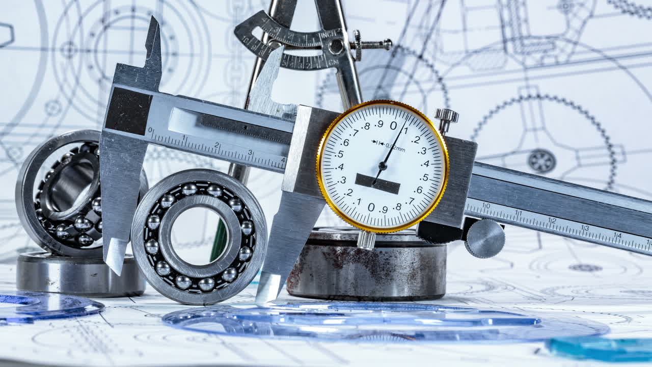 технический чертеж и инструменты