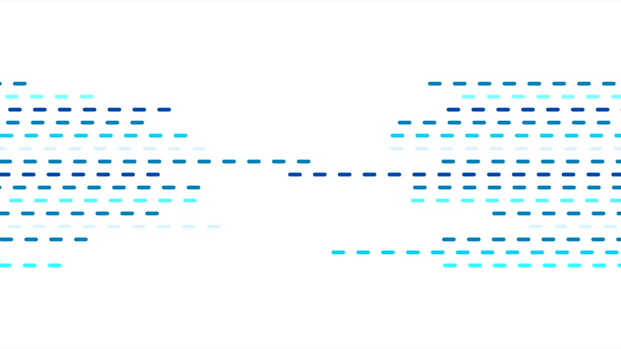 animación de video de líneas punteadas geométricas azules abstractas