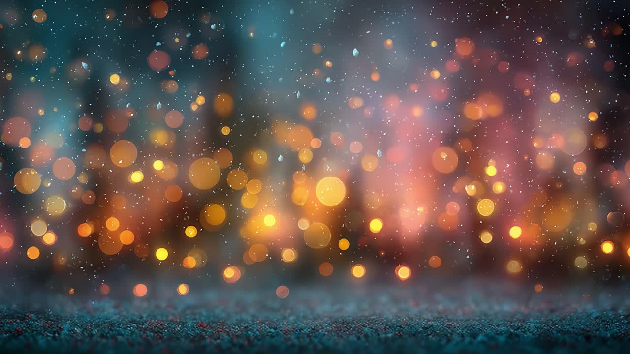 A Beautiful Display of Colorful Bokeh Lights Creating a Magical Atmosphere, Perfect for Holiday Celebrations or Artistic Backgrounds