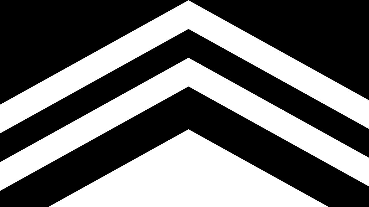 gráficos de movimiento abstractos y fondo animado de movimiento de triángulo y línea en blanco y negro