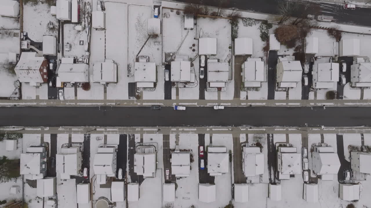 한 겨울 날 에 뉴욕 주 빙햄턴 의 공중 풍경