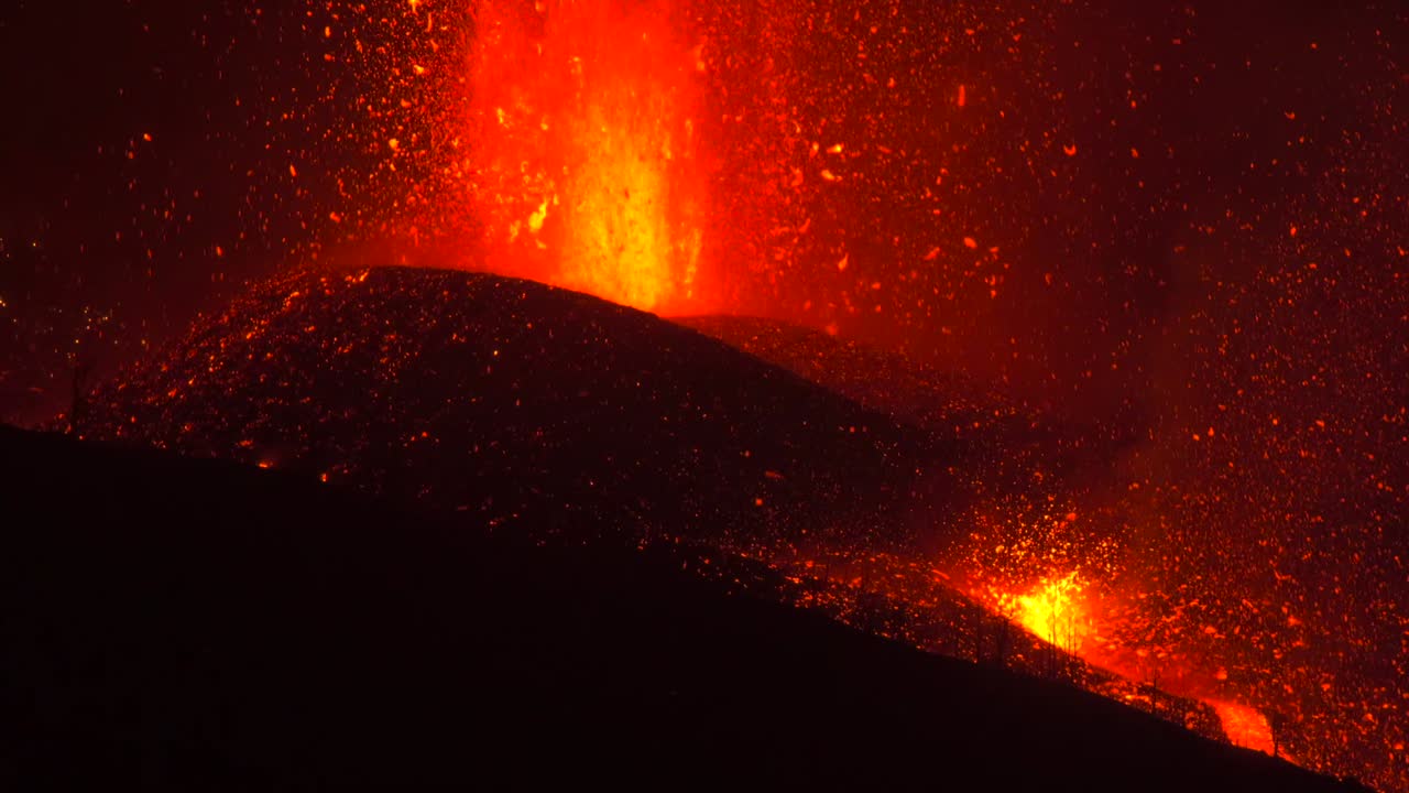 Eruzione vulcanica del Cumbre Vieja a La Palma, Isole Canarie 2021