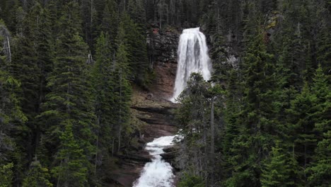 virginia falls, glacier national park, montana usa