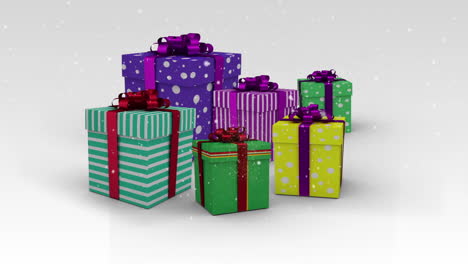 Christmas-presents-appearing-on-white-background