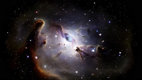 beautiful nebula in space