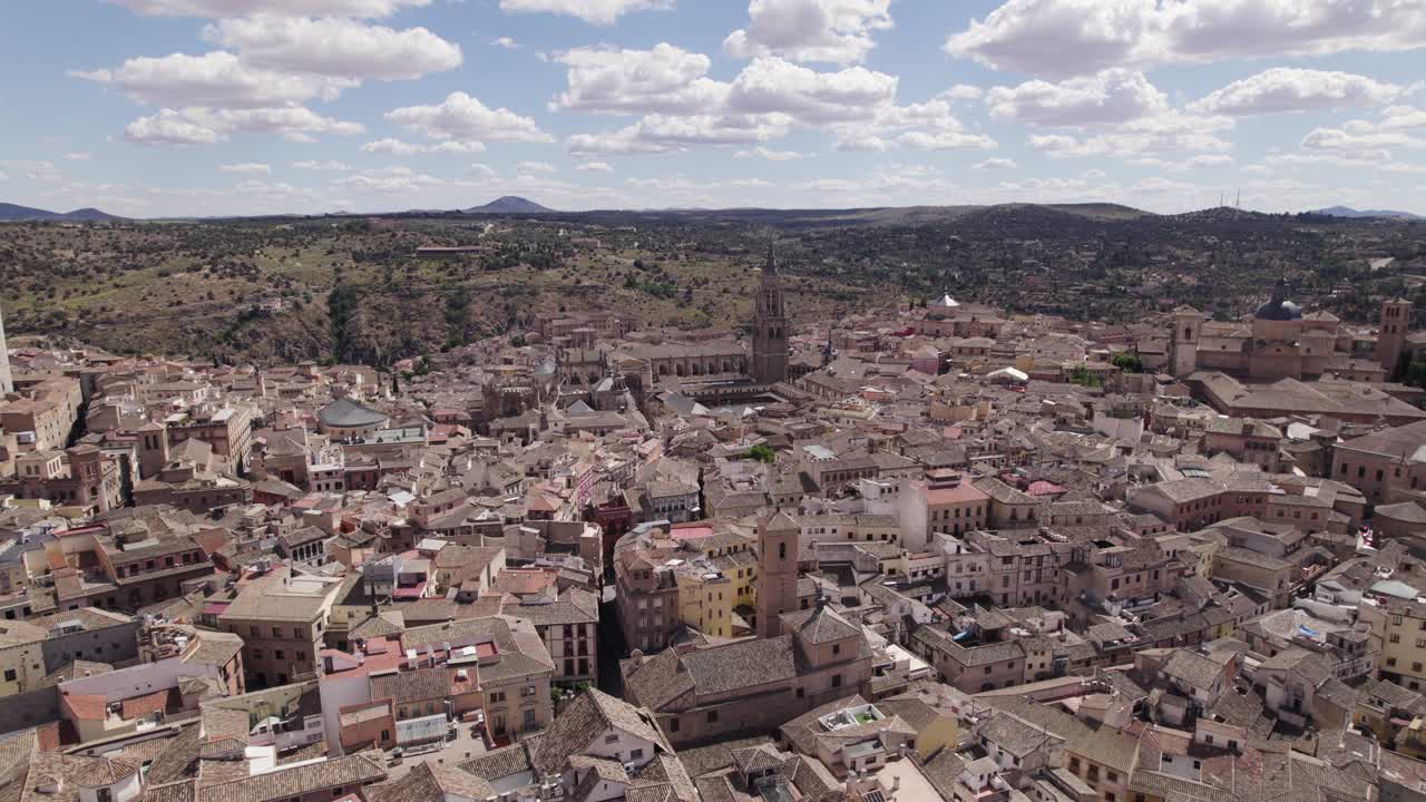 hermosa arquitectura y paisaje urbano de toledo, españa