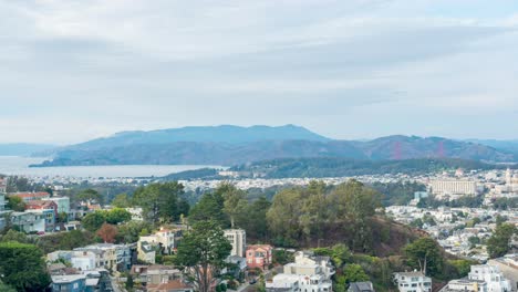 Time-Lapse:-Beautiful-scenic-view-of-San-Francisco-cityscape-and-landscape