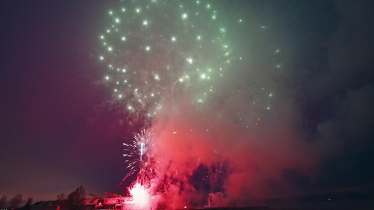 New Year Fireworks In Sweden
