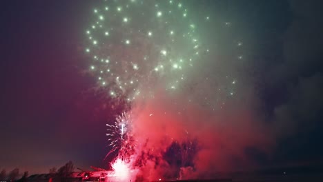 new year fireworks in sweden