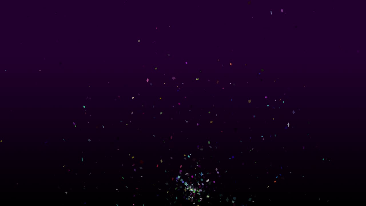 파티 배경에서 콘페티 폭발