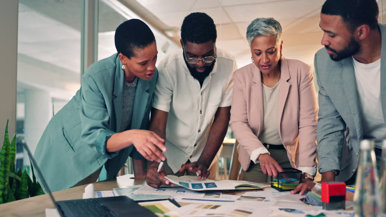 Planning, collaboration and business people